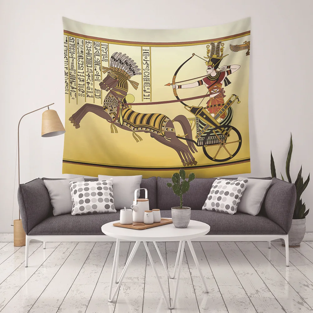 

Египетский гобелен с силуэтом пирамиды, Настенный декор для комнаты, Настенный декор, гобелен, заготовка, эстетическое пляжное полотенце, о...