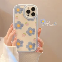 small flowers soft silicone cute casing iphone 13pro max12pro11 xs max xr xs case for iphone 7 8 plus fashion phone cover