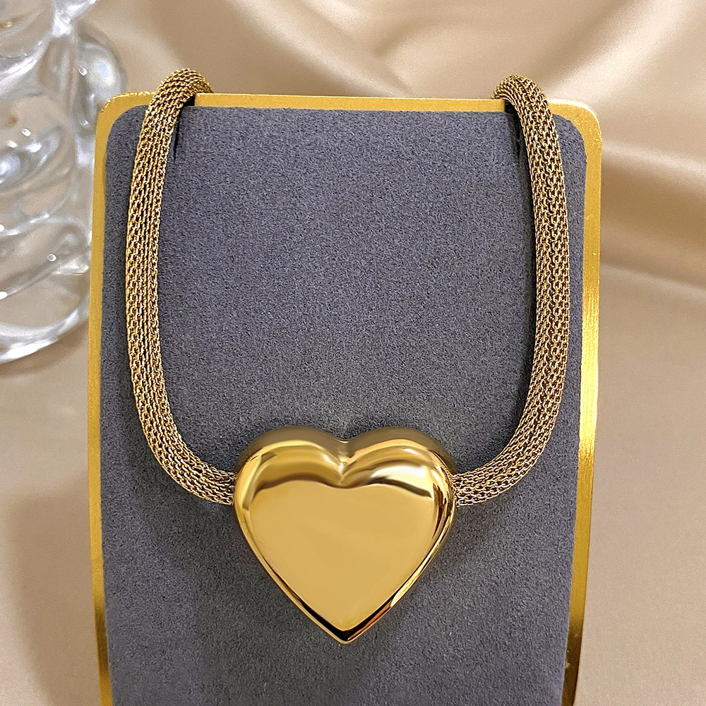 Женское ожерелье с кулоном из нержавеющей стали