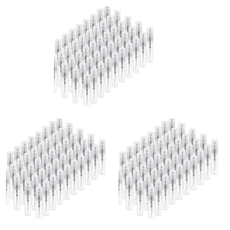 

150 Pcs Disposable Perfume Atomizer, Clear Plastic Spray Bottle Portable Fragrance Spray Bottle - 3Ml