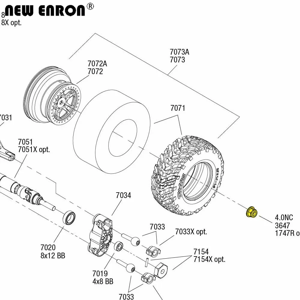 Новинка колесные гайки ENRON из алюминия #1747 #3647 M4 для радиоуправляемого автомобиля