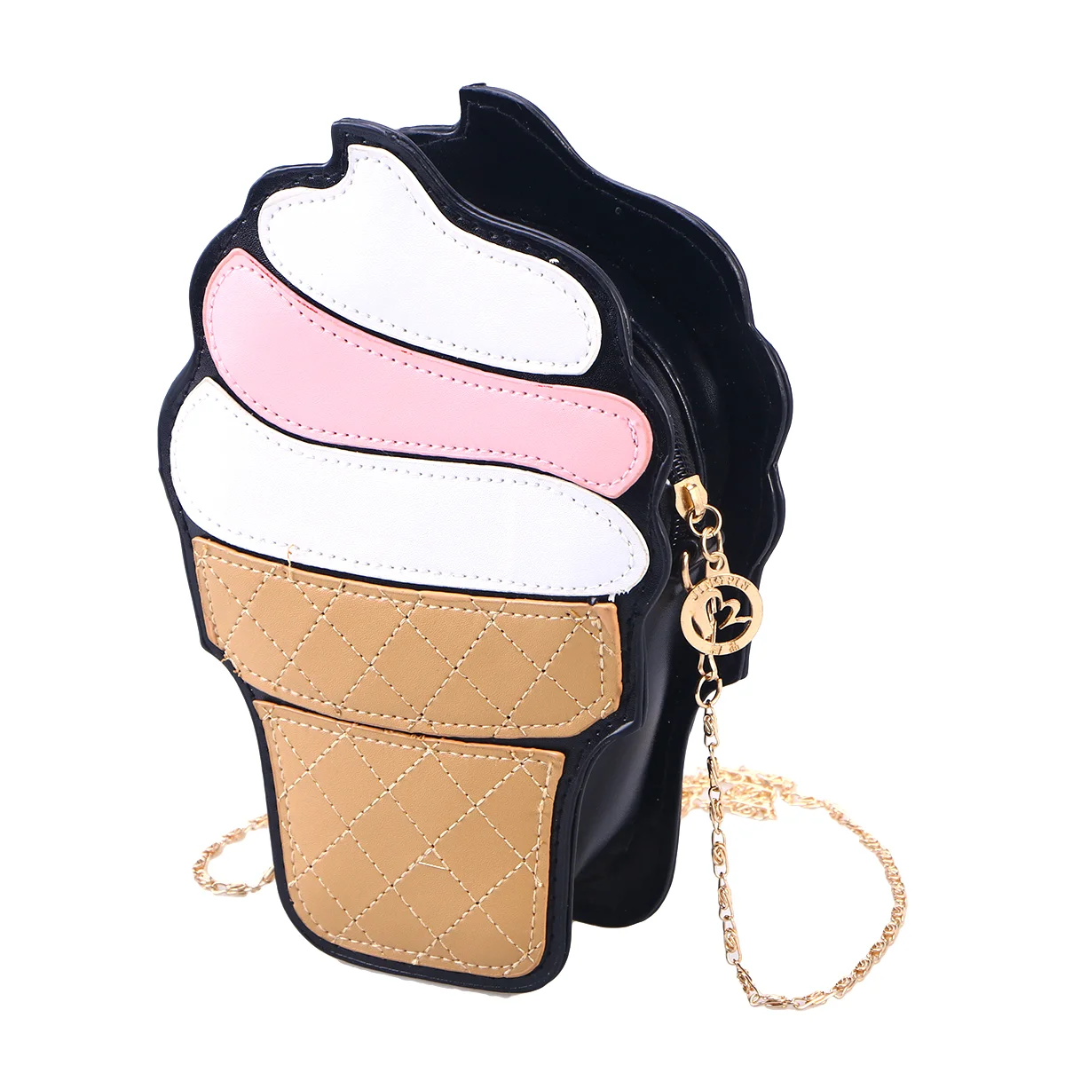 

Ice Cream Shoulder Crossbody Handbag Summer Style Fashion Purse Chain Goldenhand Satchel Cross Body Cute Shape