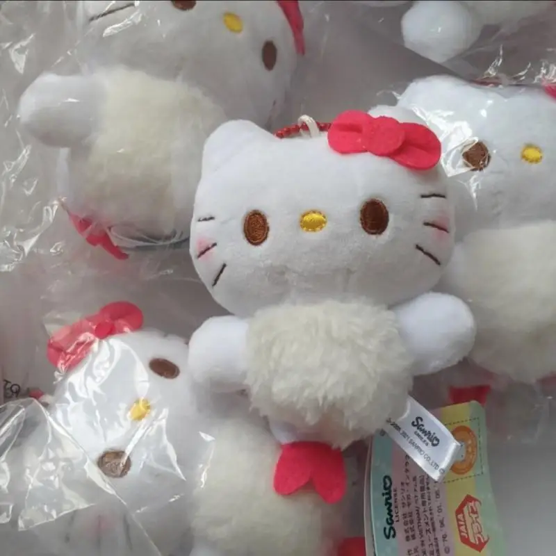 

Kawaii Sanrioed Anime Cartoon Hello Kitty Series Sushi Plush Doll Toy Pendant Key Chain Trinkets Baby Boy Girl Festival Gift