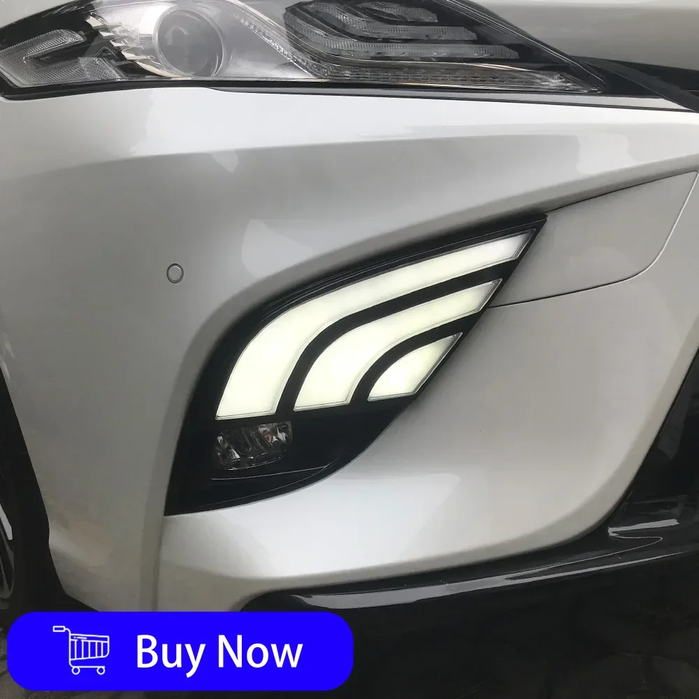 Для Toyota Camry 2018-2019 передний бампер обновленный светодиодный динамический дневный