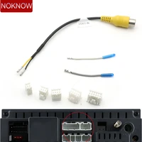 universal 4 6 810 12 pin rca camera video input cable adapter wiring connector android radio car accessories