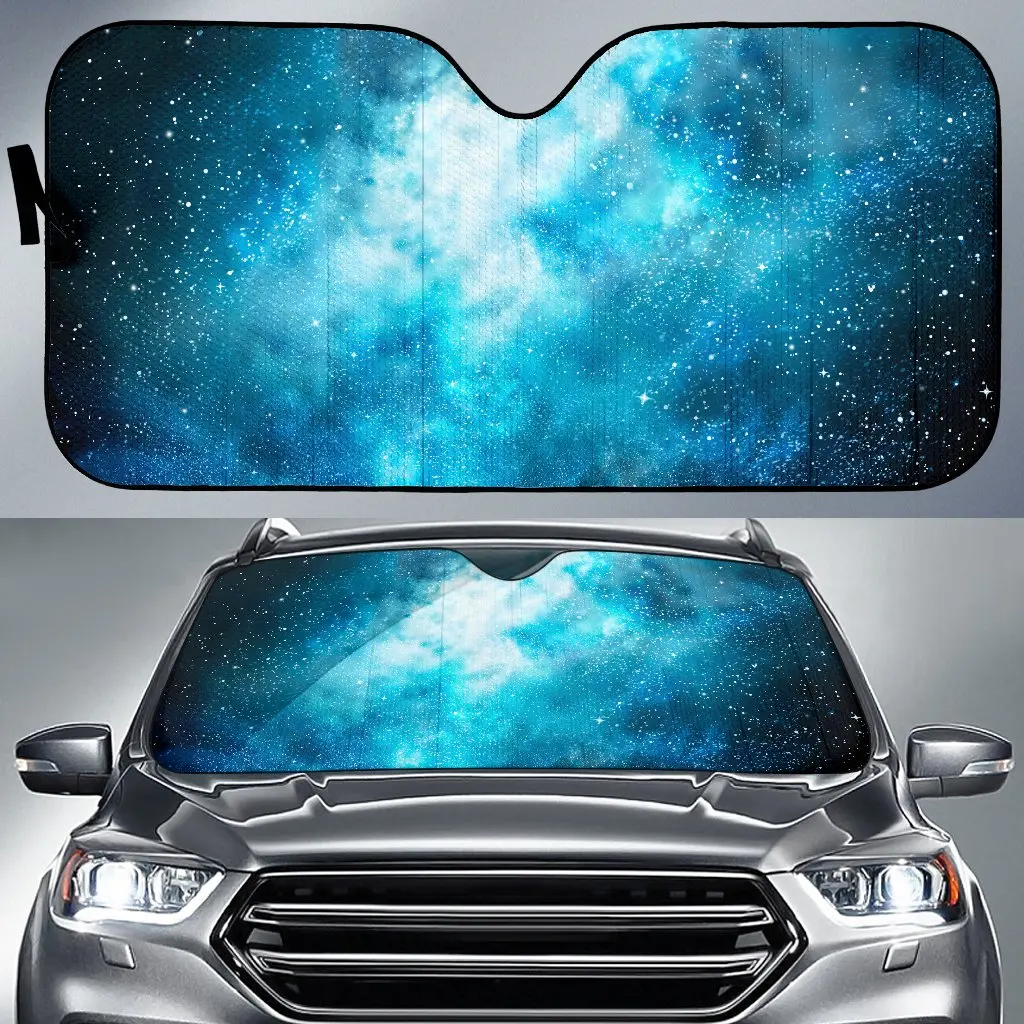 

Blue Sky Universe Galaxy Space Print Car Sun Shade