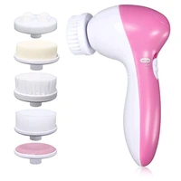 5 in 1 face cleansing brush silicone facial brush electric wash face machine deep cleaning pore skin care face massage brush