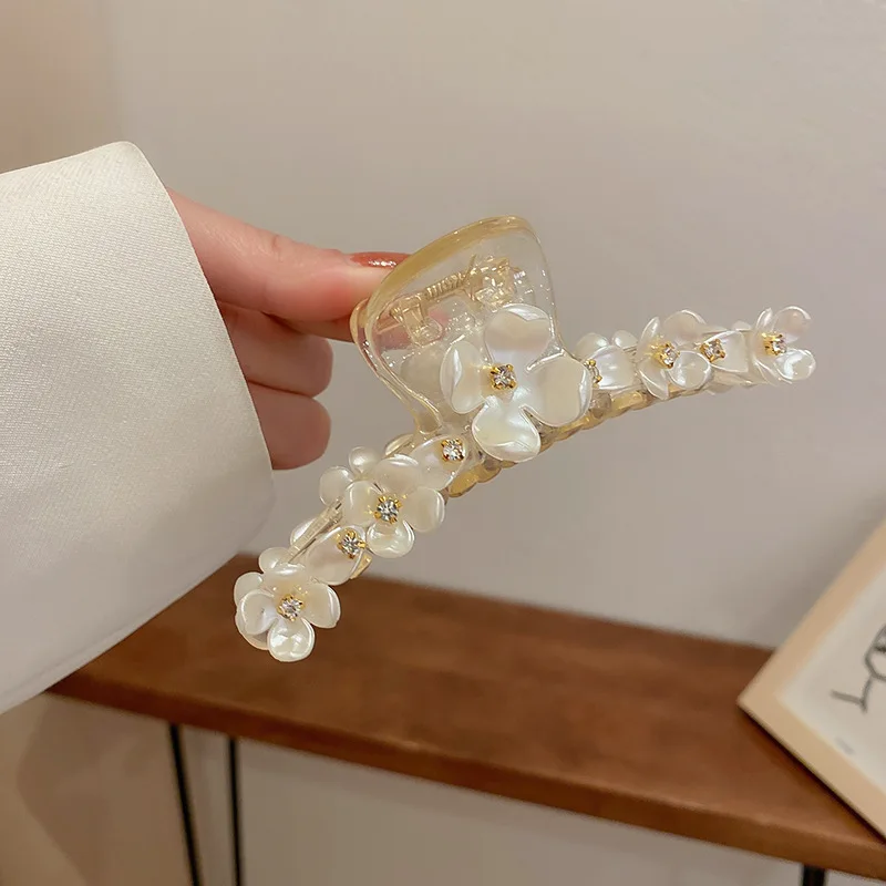 Милые большие заколки для волос заколки-крабы девочек аксессуары с акриловыми