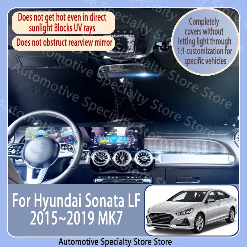 Фото Для Hyundai Sonata LF 2015 ~ 2019 MK7 автомобильный солнцезащитный козырек на лобовое стекло, конфиденциальная занавеска, автомобильный тепловой солнцезащитный козырек, высокое качество, автоаксессуары №1