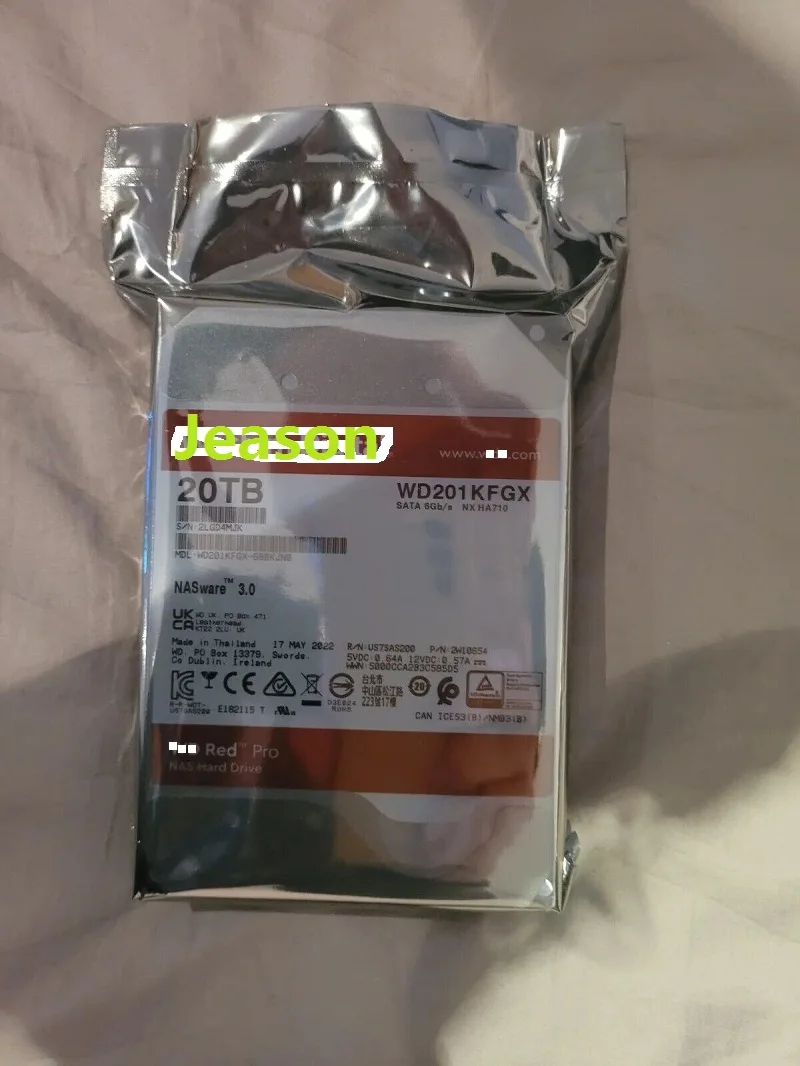 

NEW 20TB Red Plus WD201KFGX internal hard drive 3.5" 20000 GB Serial ATA