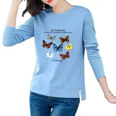 

Long sleeve T-shirt women's Korean loose T-Shirt 2021