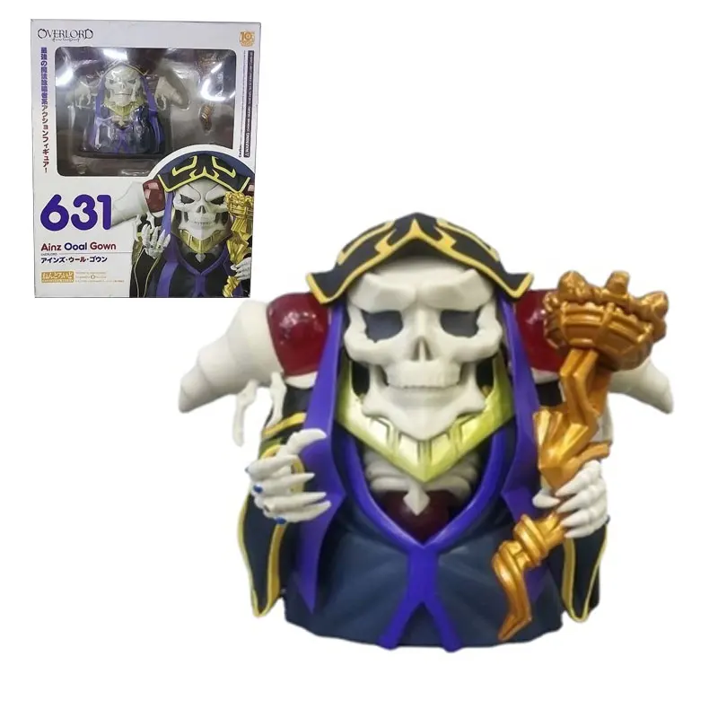 Anime Kids Toys Qposket Nendoroid Overlord Ainz Ooal Gown Kawaii Doll Action Figures Model Collection Ornaments Christmas Gift
