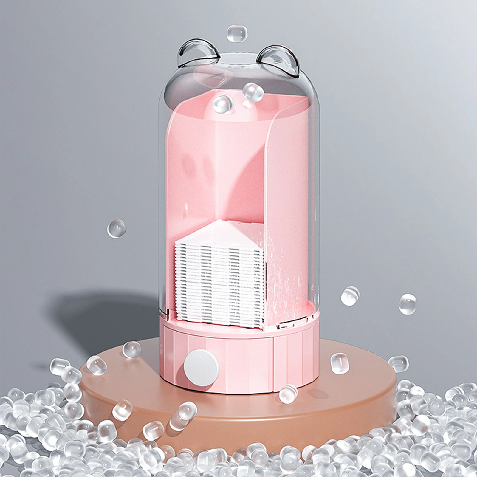 

Автоматический диспенсер для ватных дисков, настенный квадратный диспенсер из хлопка для ванной комнаты