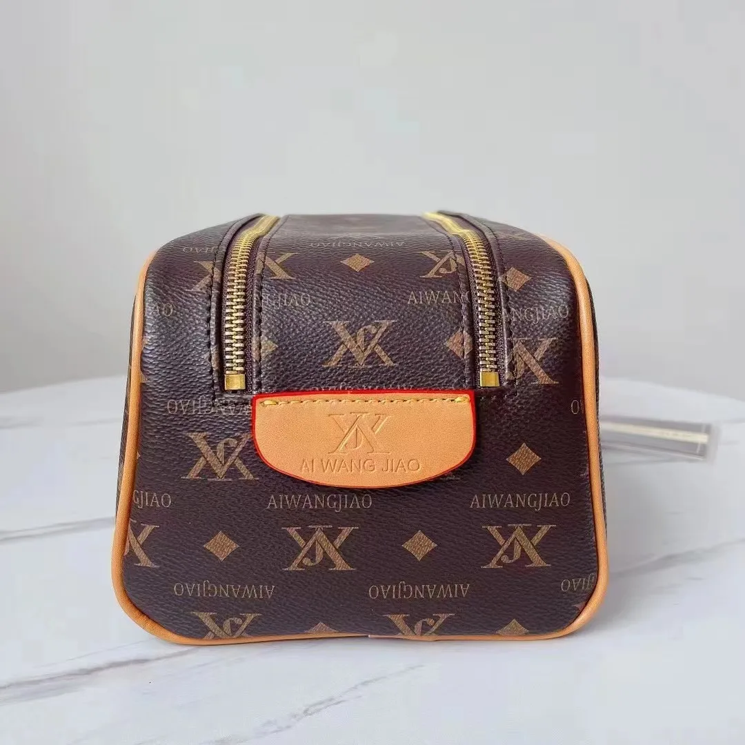 Женская сумка для макияжа с изображением старого цветка новый стиль