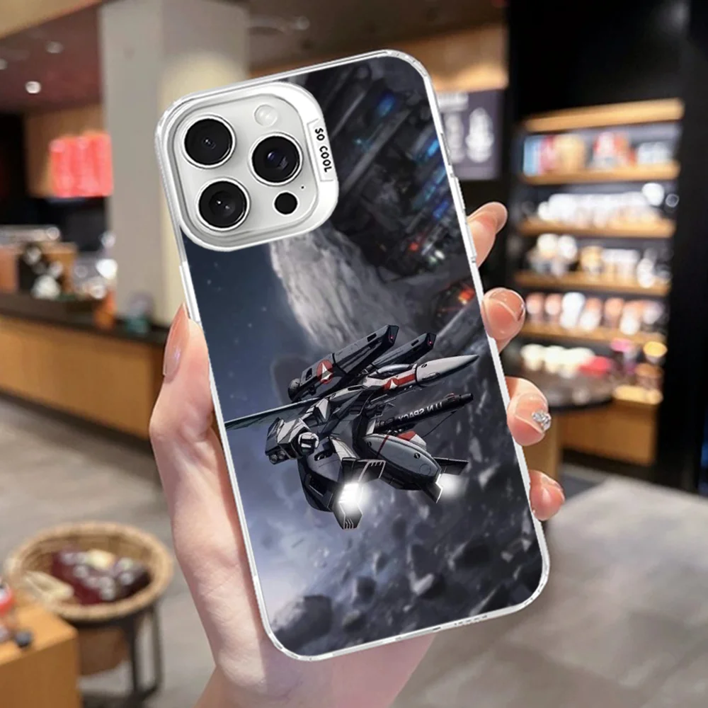 Чехол для телефона R-Robotechs Macross iPhone 16 15 14 13 12 11 Pro Max X XR XSMAX матовая противоударная