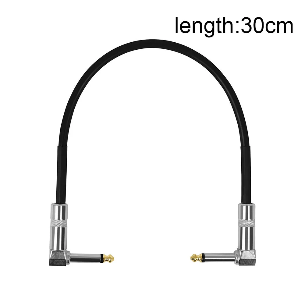 

Guitar Effects Pedal Cable 1pc 24*21*2cm 30cm 6.35mm Adapter Cable Effects Pedal Metal+PVC Plug Wire Practical