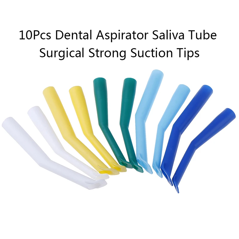

10Pcs Dental Aspirator Saliva Tube Surgical Strong Suction Tips Oral Care Tool