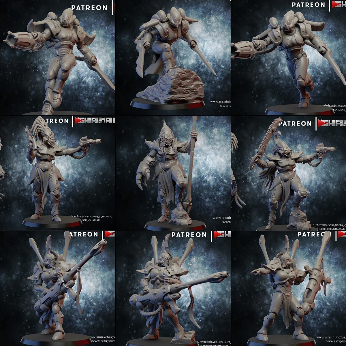 

Unpainted Resin Model Garage Kit Eldar Fire Dragon Dimensional Spider Assault Scorpion Third-party Chess Board Game Model