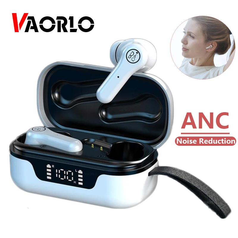 

VAORLO TWS Игровые наушники Bluetooth 5,0 бас Музыка Цифровой дисплей Сенсорная Беспроводная гарнитура с HD микрофоном водонепроницаемые спортивные н...