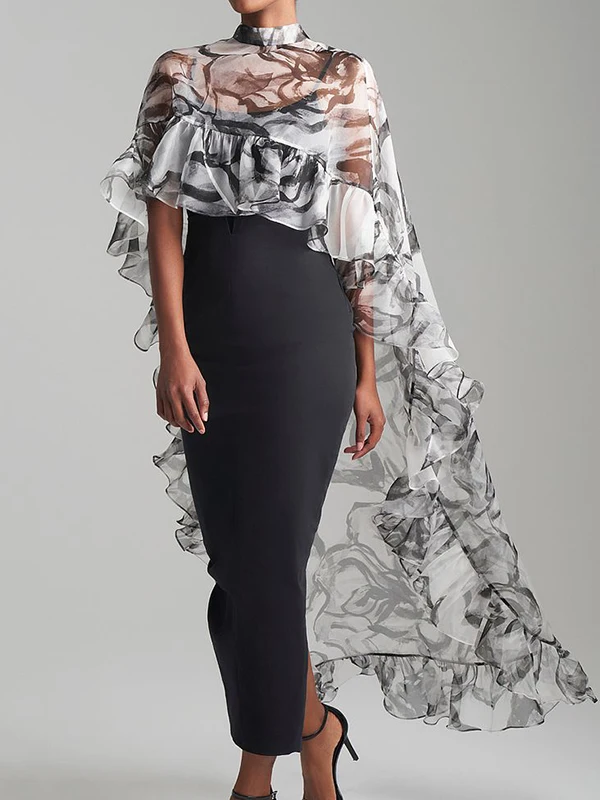 Женская футболка с цветочным принтом