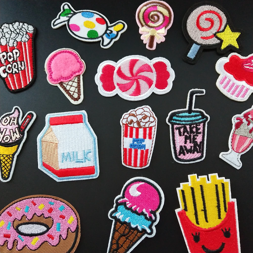 30 стилей яркие патчи с мороженым детские наклейки сделай сам наклейка утюгом