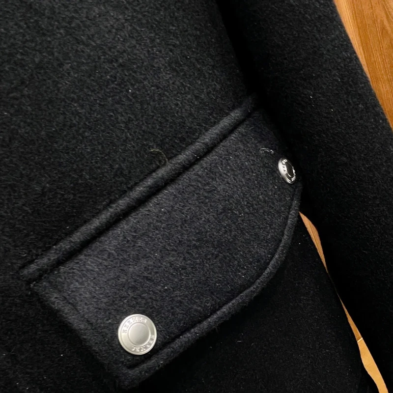 2024aw высококачественные мужские кожаные куртки тренчи повседневные пальто