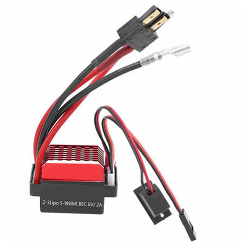 

60A Speed Controller Forward Reverse Brake For 1/10 RC Crawler Tamiya Traxxas TRX4 Axial Scx10 Replacement Part