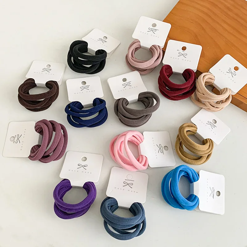 

12pieces/set Hair Ties Hair Ring High Grade Hair Rope Hair Accessories High Stretch Thick Rubber Band
