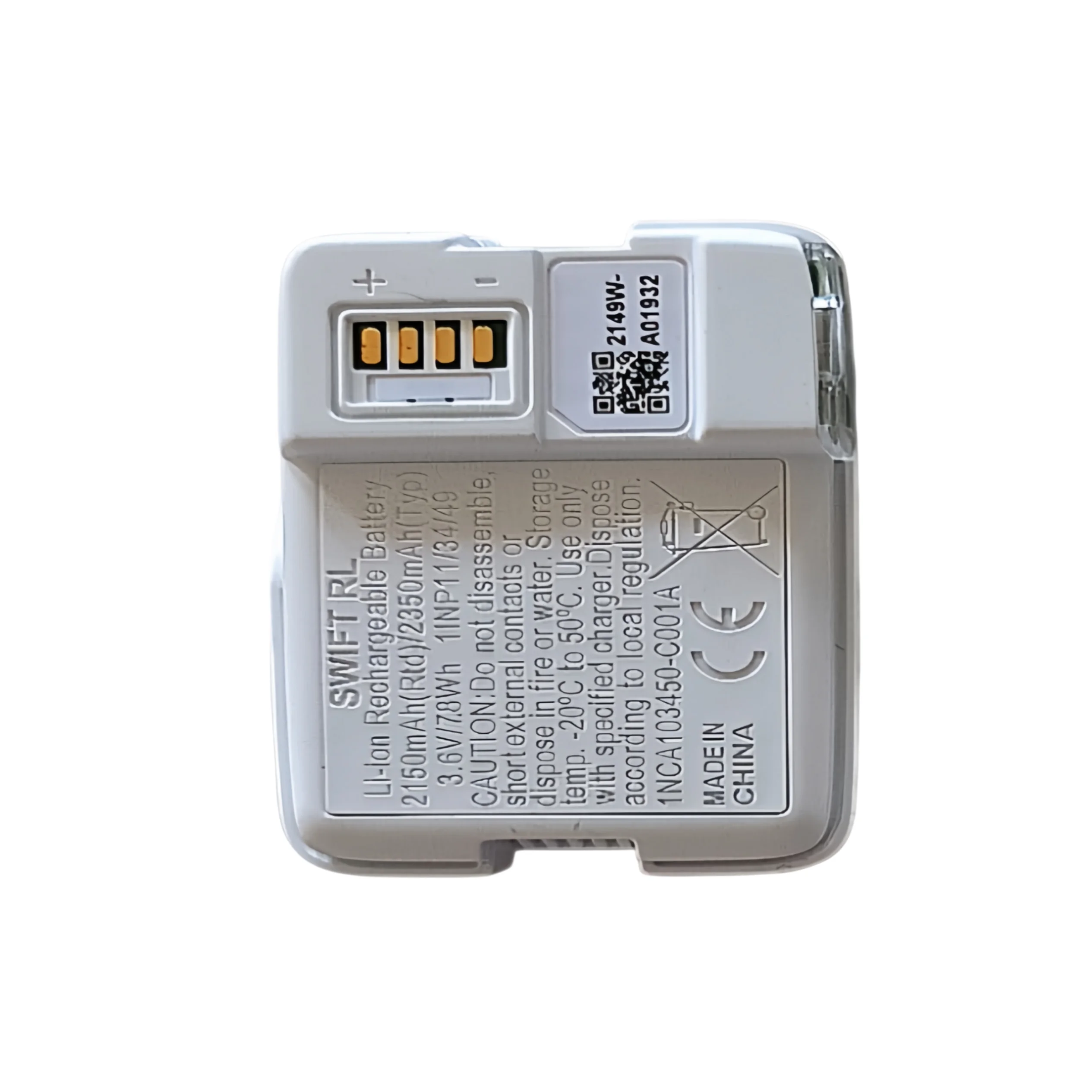 Фото Литий-ионный аккумулятор 3.6V 2350mAh для фонарей Petzl Swift RL, USB-перезаряжаемый, сменный №4