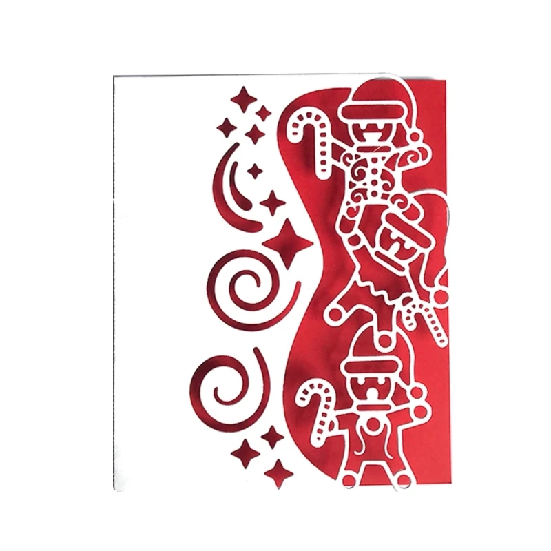 

Gingerbread Man Embossing Die Cuts for Christmas Card Making DIY Scrapbooking