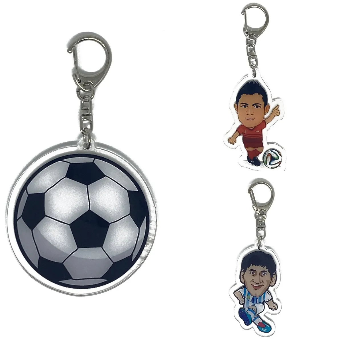 

Cute Cartoon Anime 2022 Soccer Football Keychain Acrylic Keychains Key Cover Chain Keyring Jewelry Accessories Women Men Gifts