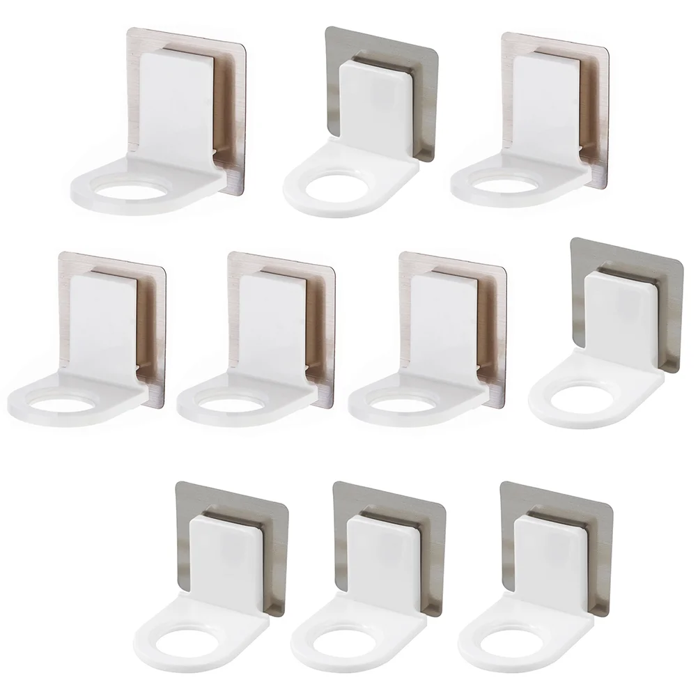 

Bottle Shower Holder Wall Hookmounted Shampoo Bracket Soap Bathroom Hanging Rack Handadhesive Stand Pump Bottles Heavy Duty
