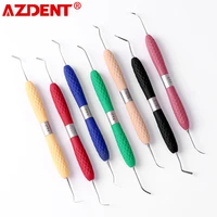azdent dental resin filler aesthetic restoration kit silicone handle for lm resin knife plastic dresser dentistry tool instrumen