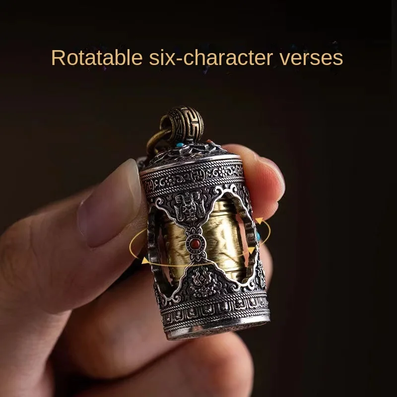 Gawu коробка подвеска в форме сердца Sutra охранники удачи для мужчин и женщин