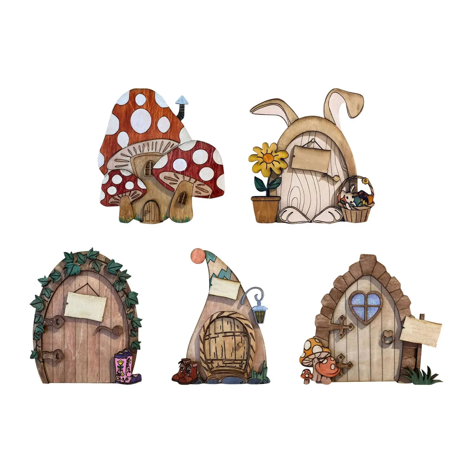

Decorative DIY Fairy Door Statue Accessories Sculpture Art Decor Fairy Garden