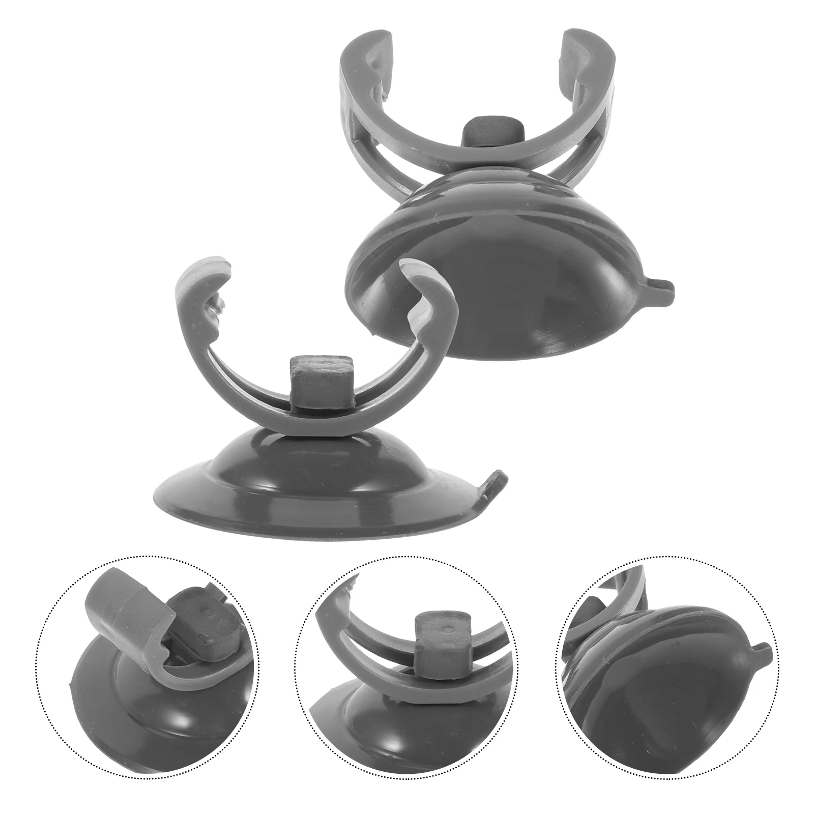 

2 Pcs Aquatic Plants Light Bracket Suction Cup Holder Plastic Water Grass Lamp Fish Tank Stand Supplies