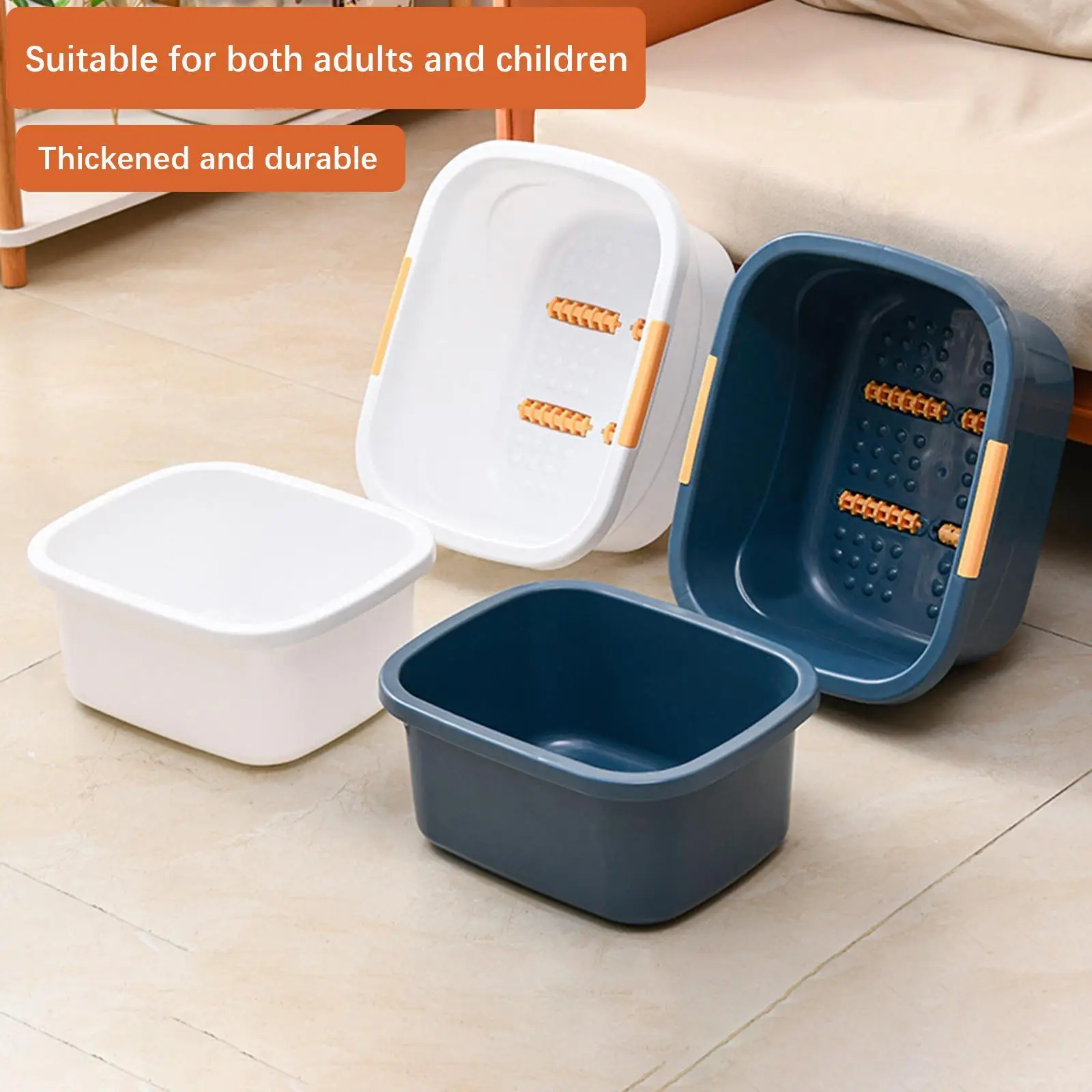 Foot Bath Basin Multifunctional Pedicure Foot Soak Sturdy for Soaking Feet Foot Soak Tub Foot Bucket for Pedicure Foot Soak Bath