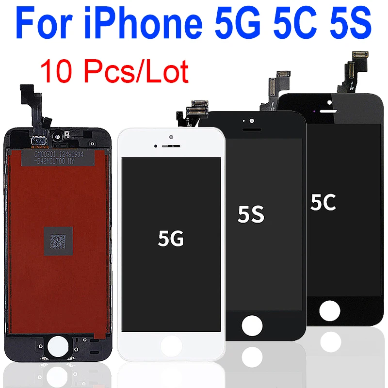 

10 шт./лот 100% протестированный новый дисплей для iPhone 5G 5C ЖК-экран сенсорный дигитайзер в сборе