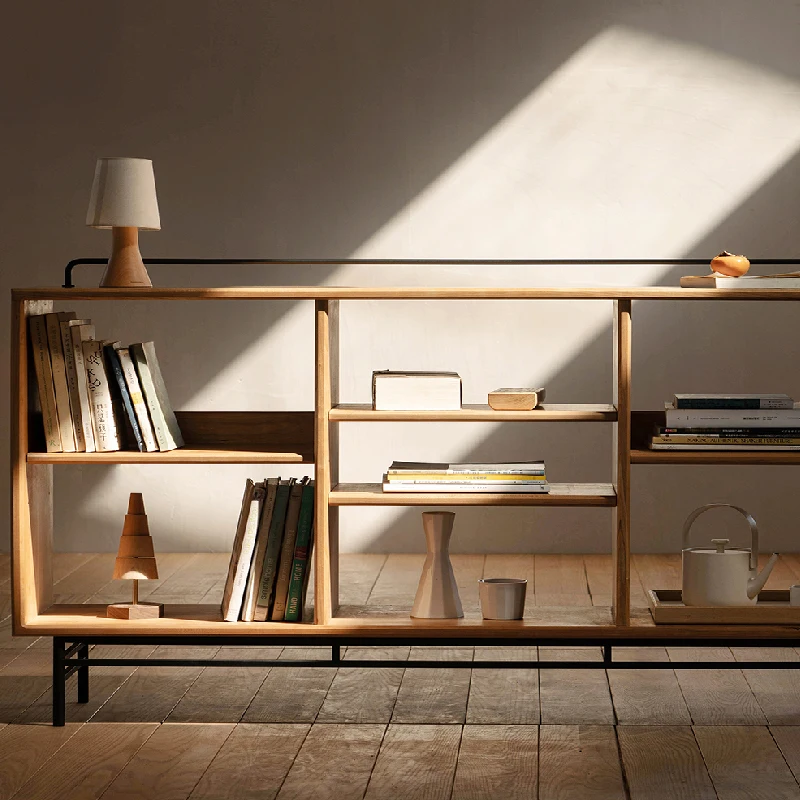 Книжный шкаф Duozhi Dwarf скандинавское вишневое дерево бревно из цельного дерева