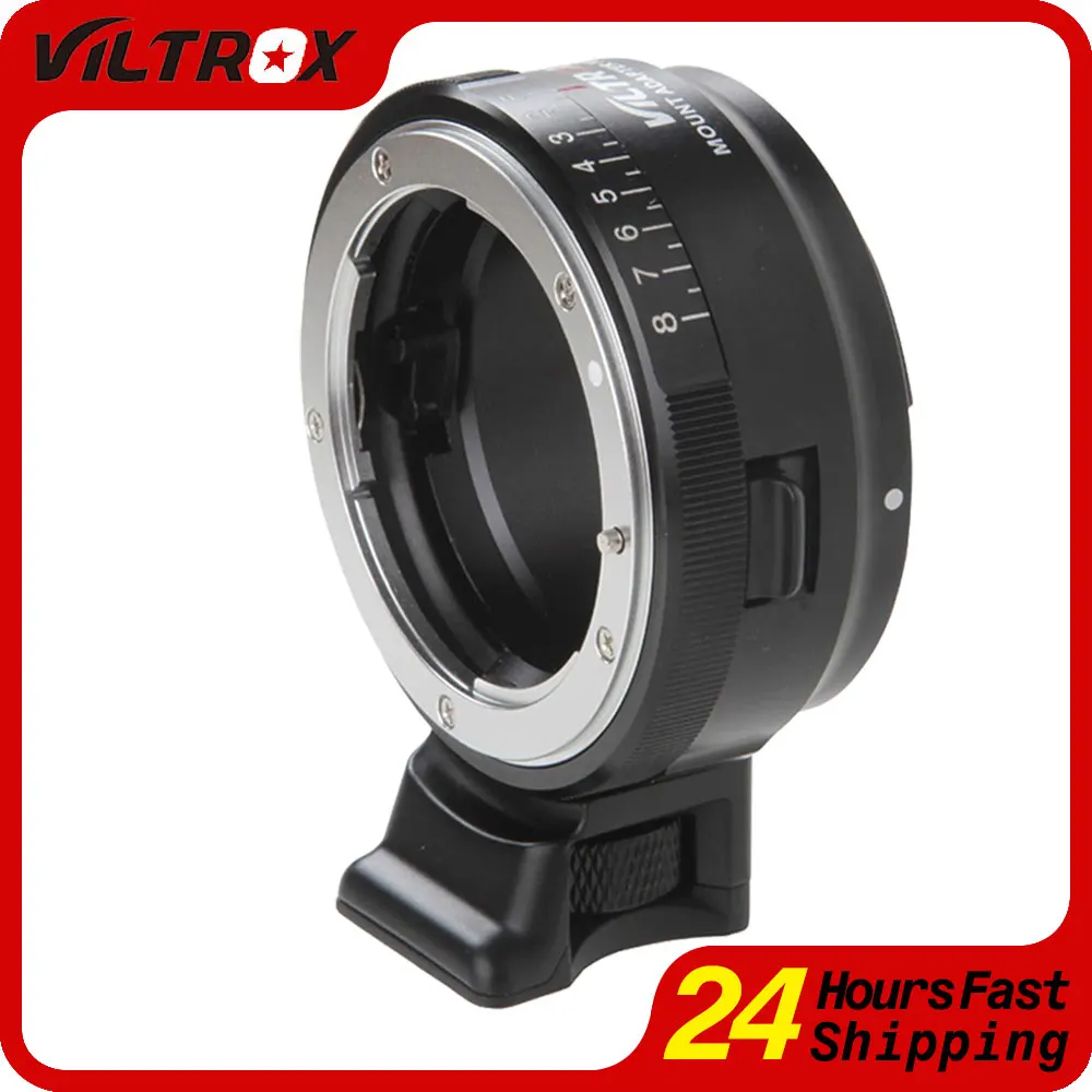 

Viltrox NF-NEX Lens Adapter Ring for Nikon F S G AI Lens to Sony E Mount Camera a9 a7RII a6500 NEX-3 NEX-5N with Tripod Mount