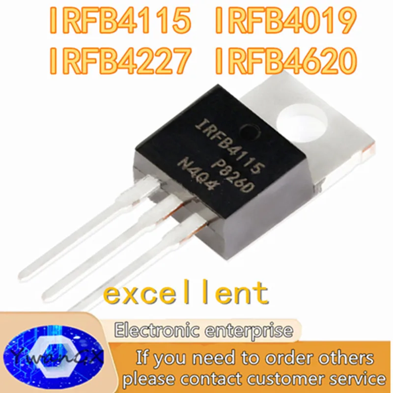 

semiconductor 10pcs IRFB4115 4019 4110 4227 4310 4410 4620 Z PBF TO-220
