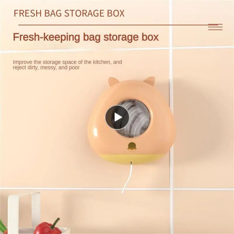 

Large Capacity Food Cover Plastic Wrap Rack Punch-free Installation Split Design Wrap Cover Storage Box Multi-functional