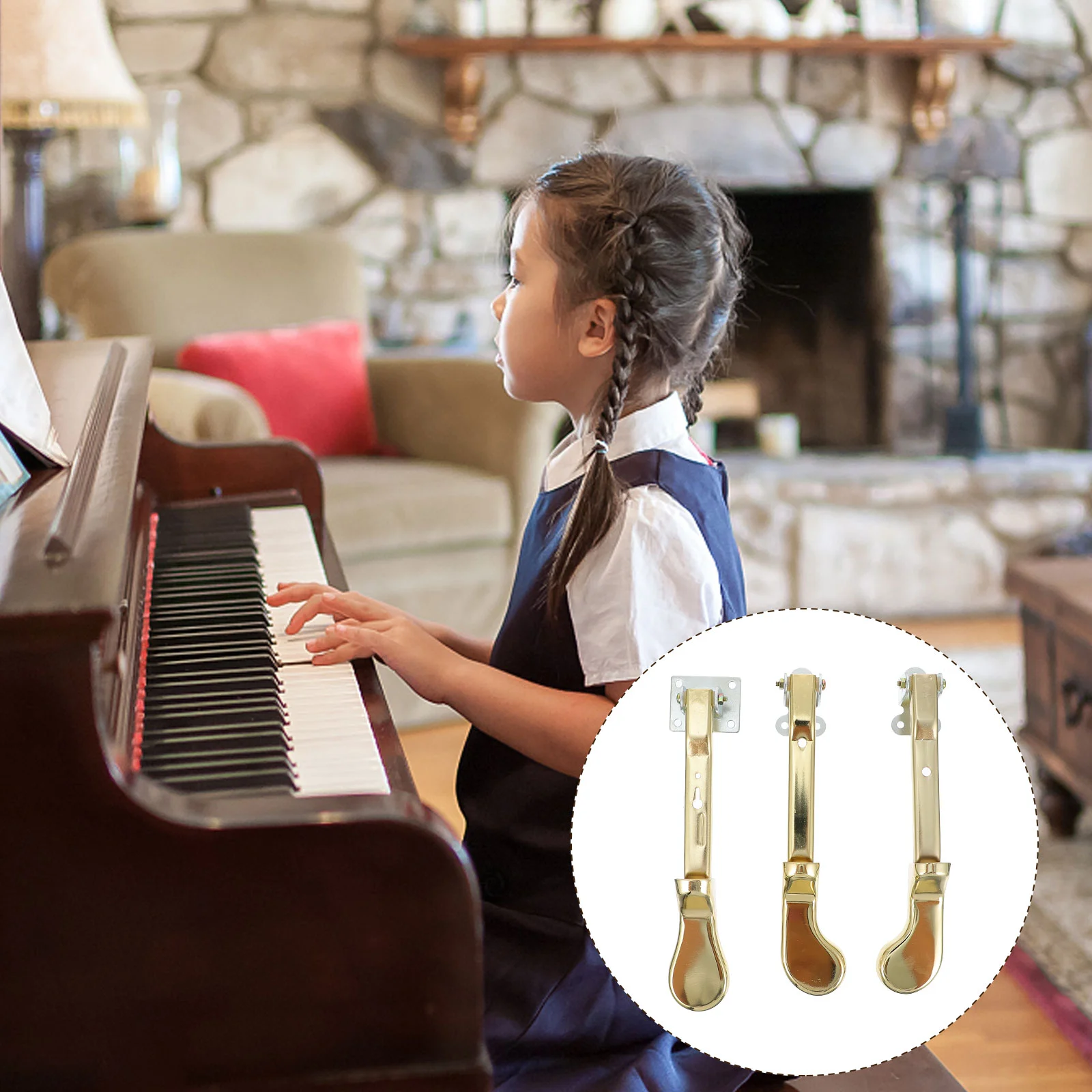 3 шт. вертикальные педали для фортепиано прочные замены бытовой клавиатуры