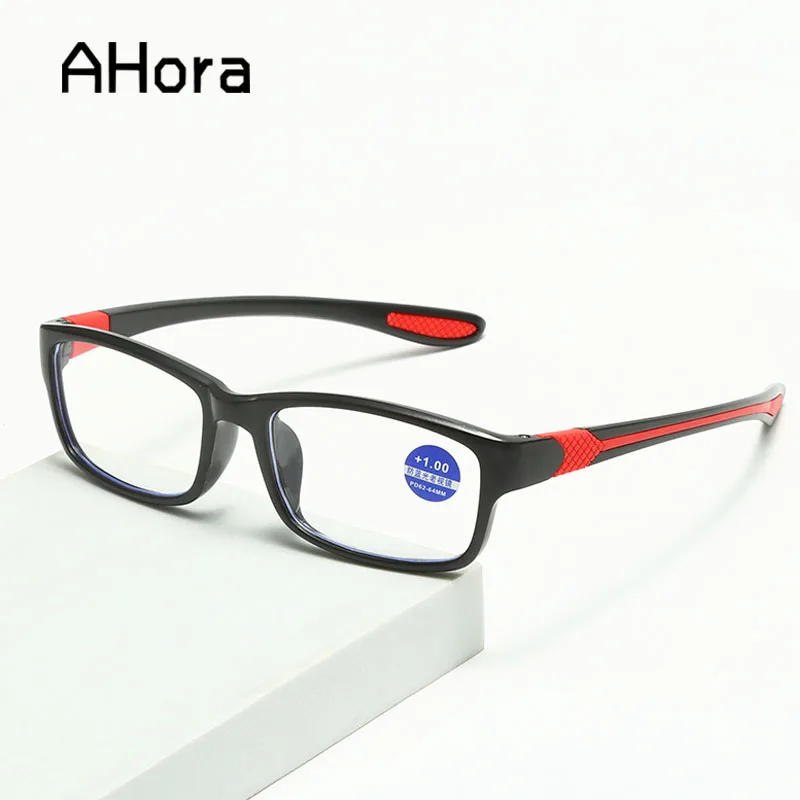 

Ahora Ultralight TR90 Sport Reading Glasses Men Business Presbyopia Computer Glasses ANti Blue Light Blocking +1.0 +1.5 +2 +2.5