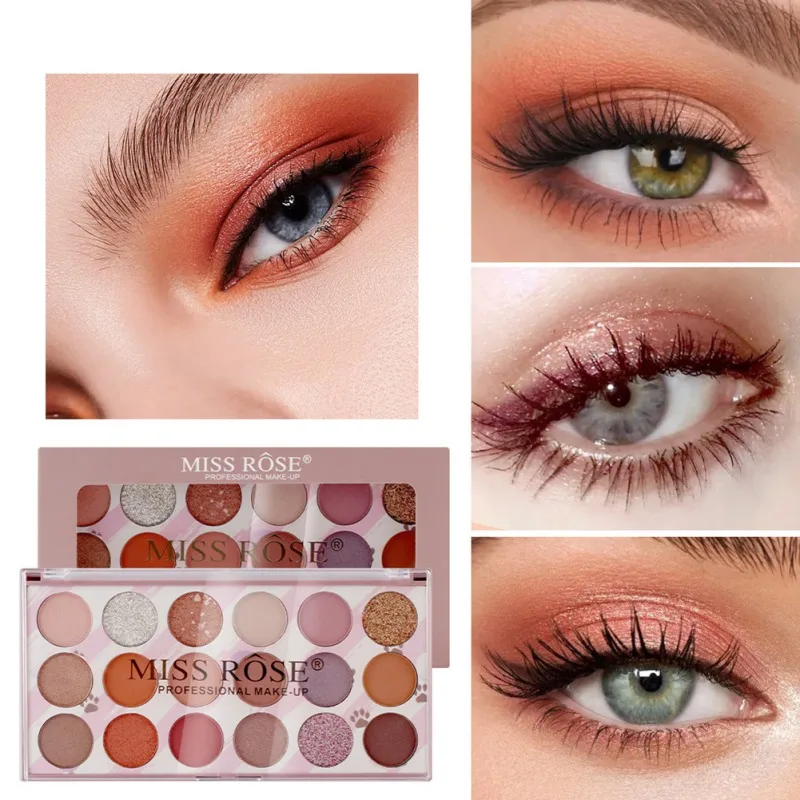 

18 Colors Eyeshadow Palette Shimmer Glitter Matte Pigment Powder Pressed Eyeshadow Makeup Kit Makeup