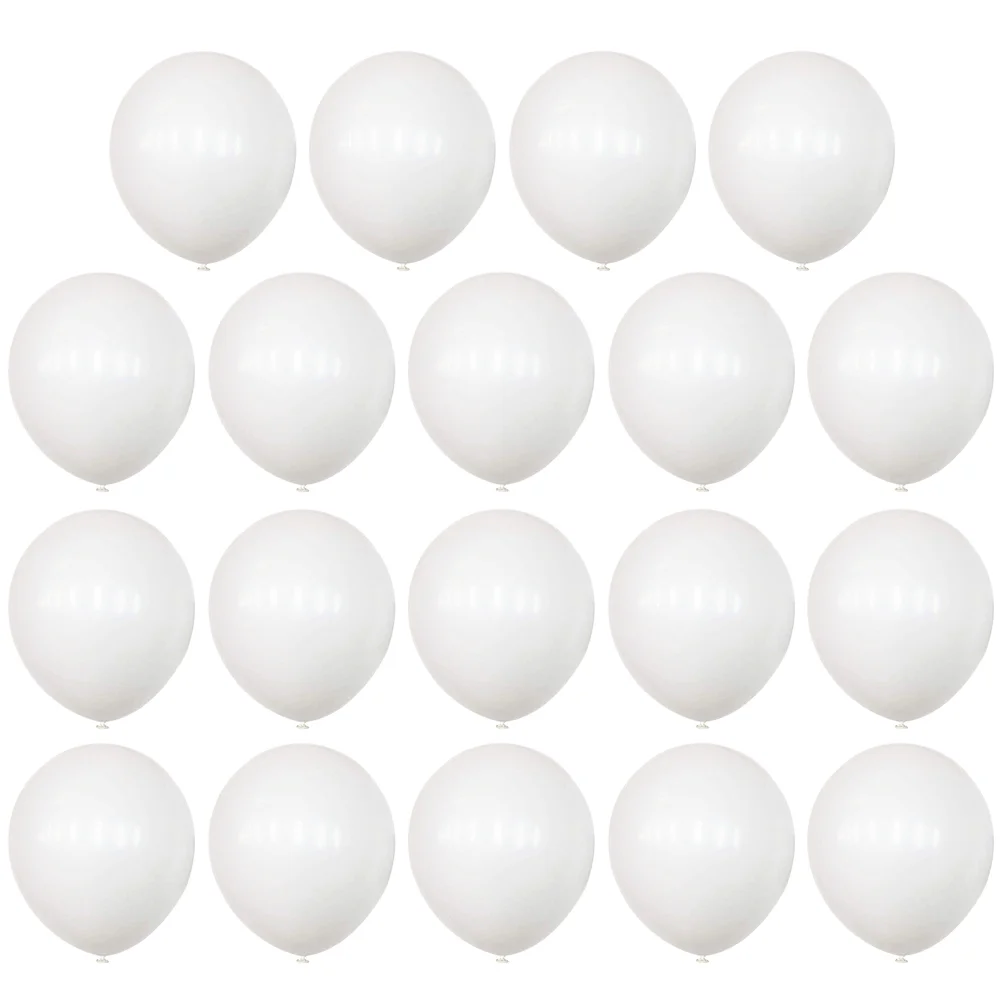 

100 Pcs Happy Birthday Matte White Balloons Valentines Men Men's Suit Decorations Emulsion Wedding Boys Arch Kit Man Indoor