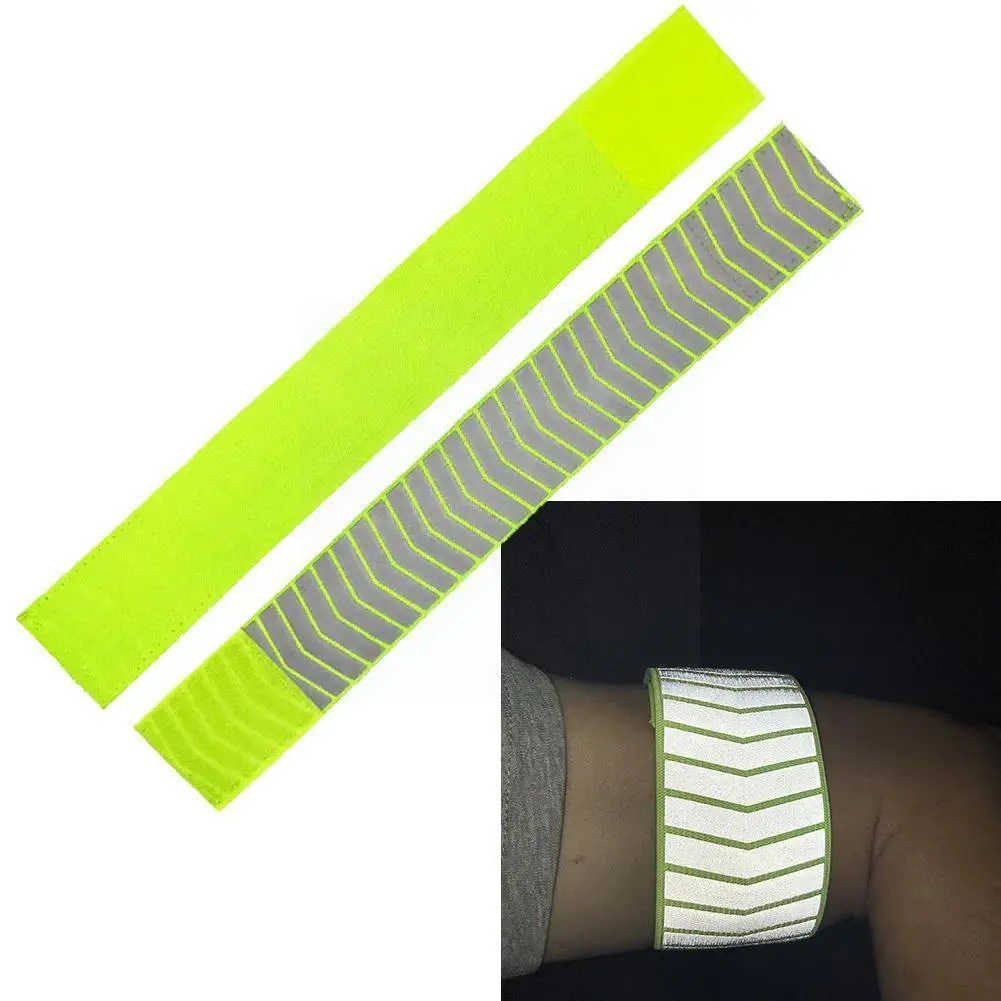 

Safety Reflective Sports Arm Bands Mark Wrist Cycling Running Belt Band Tape Straps Reflector Night High Visibility S L0m3