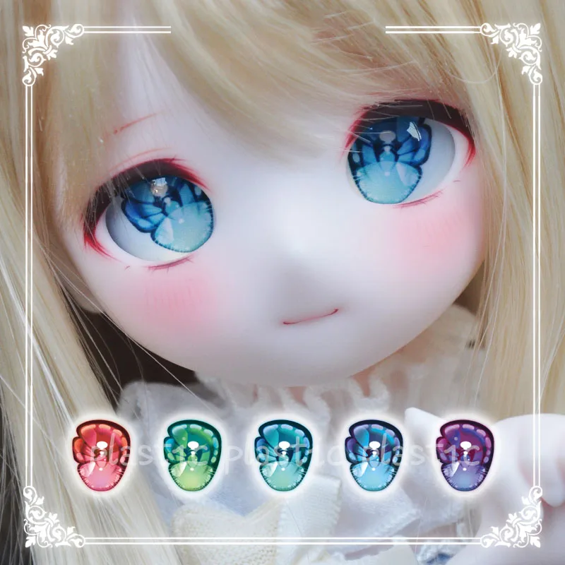 Глаза для шарнирных кукол с эффектом металлик 10-24 мм акриловые глаза 1/8 1/6 1/4 1/3