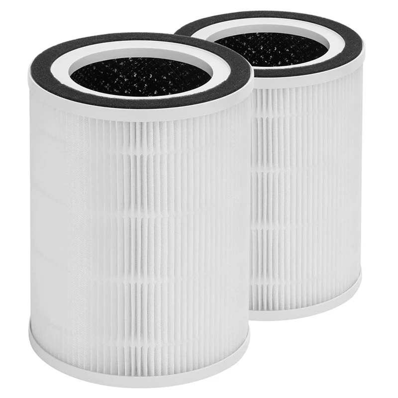 

2Pcs True HEPA Filter Replacement Compatible For Kilo/Kilo Pro/Miro/Miro Pro Air Purifier,3-Stage Filtration Accessories