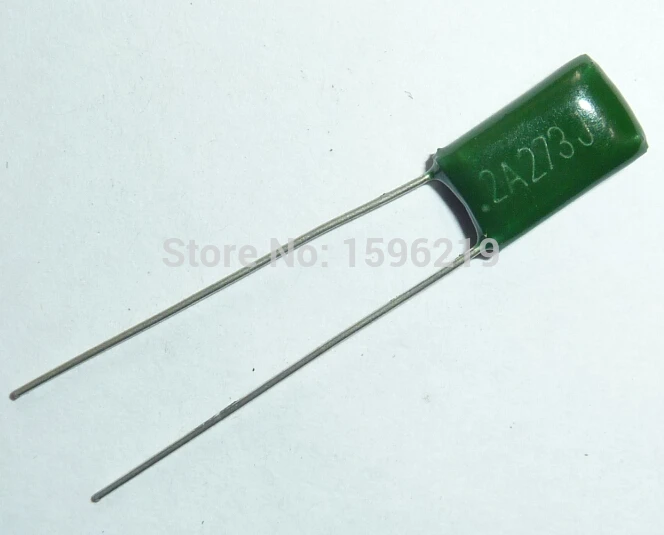 

10pcs Mylar Film Capacitor 100V 2A273J 0.027uF 27nF 2A273 5% Polyester Film capacitor